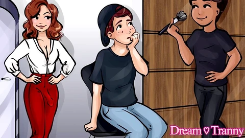 La belleza trans pelirroja Antonella Barros es follada apasionadamente.