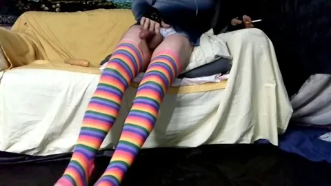 Latina brunette with big boobs Candyred31lolas36 gets double penetrated in sissy anal role play